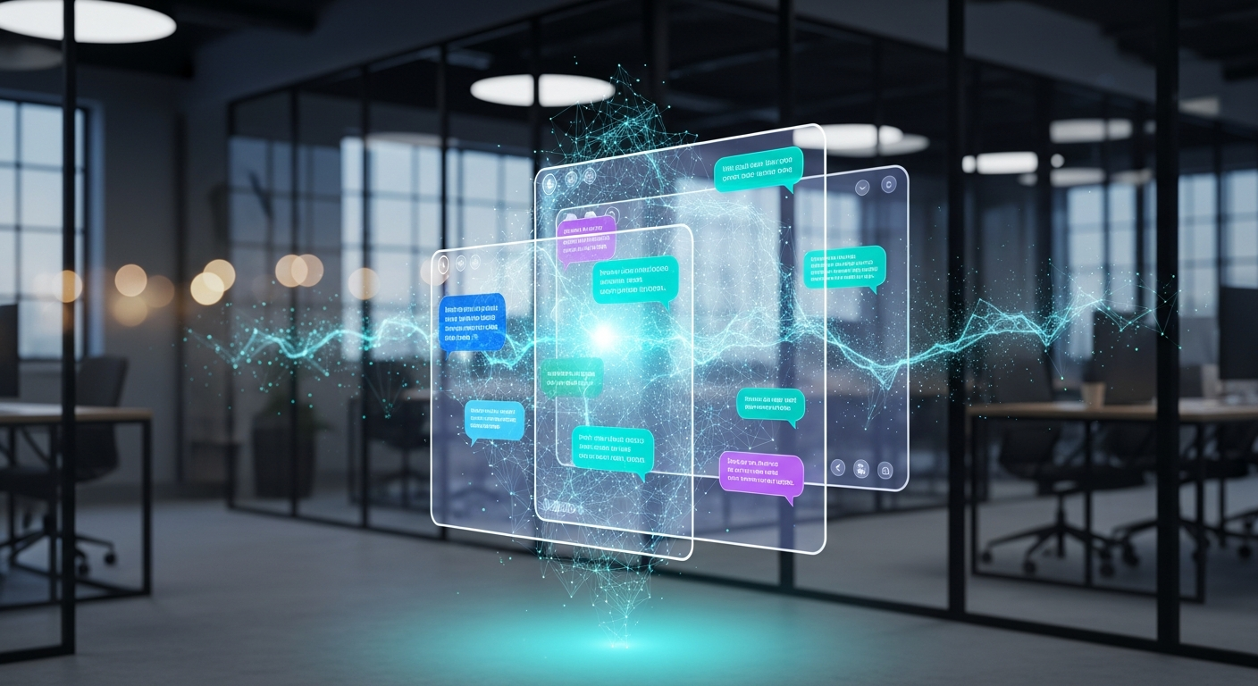 AI chatbot holographic interface