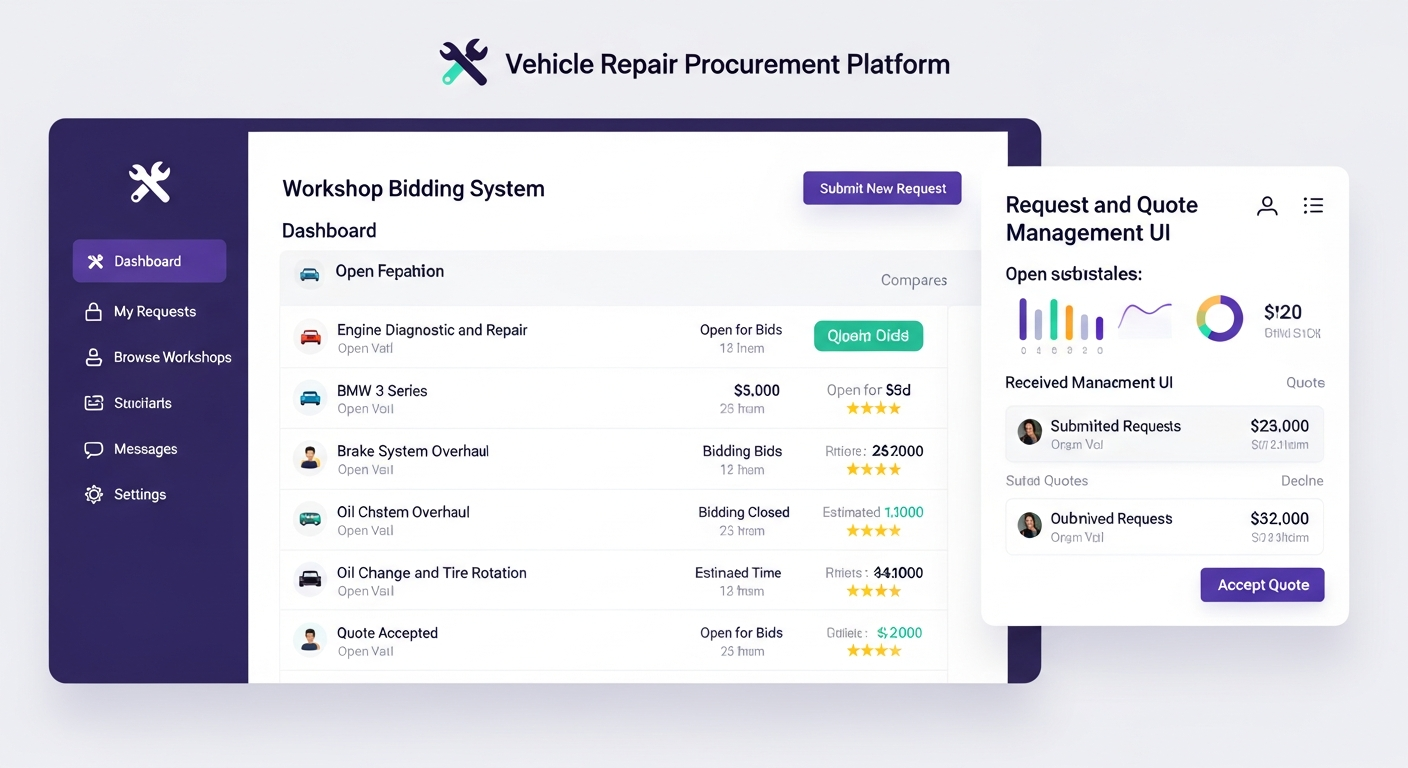 Sõidukite remondihangete portaal